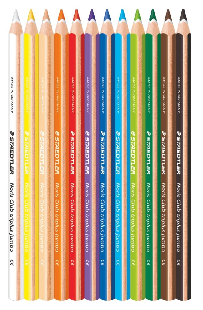 128 Noris triplus jumbo coloured pencils
